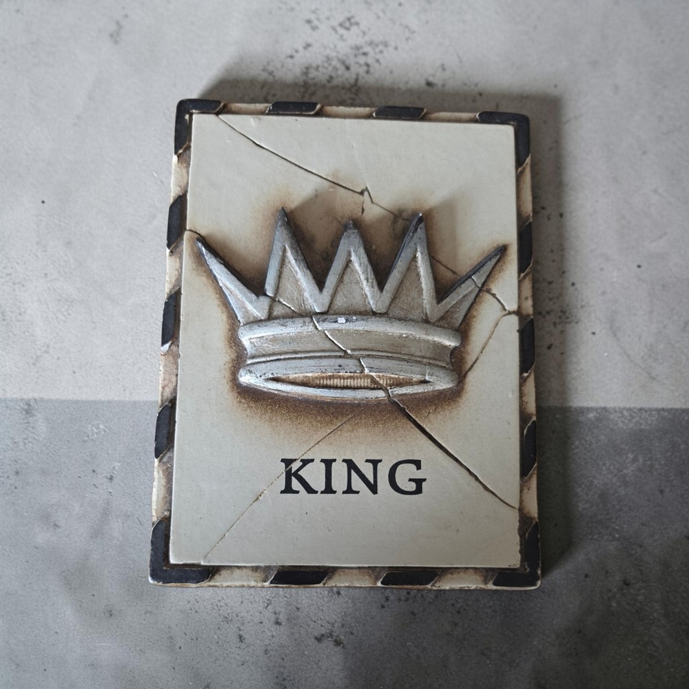 Retired Dickens Memory Block T-22 King Crown Plaster Tile Wall Art Canada 6x8